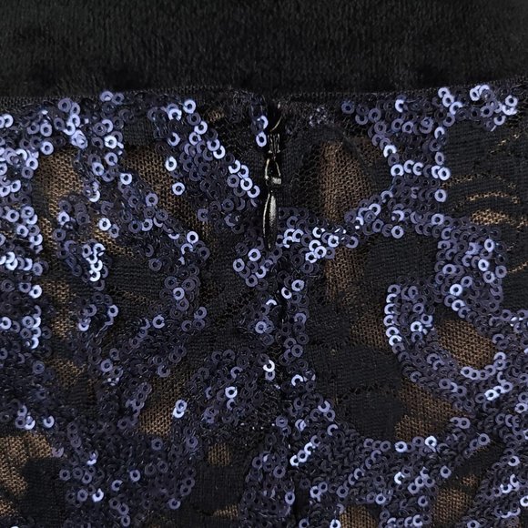 Lauren Ralph Lauren Blue Sequin Cocktail Dress - Picture 8 of 10